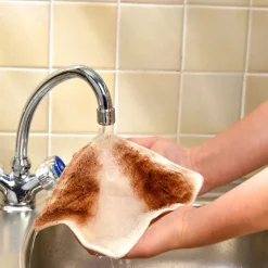 Matériels De Nettoyage-Tempsl Lot de 3 carrés bambou blanc