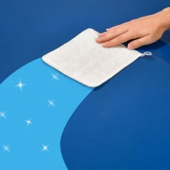 Matériels De Nettoyage-Tempsl Lot de 6 carrés de ménage blancs en viscose de bambou