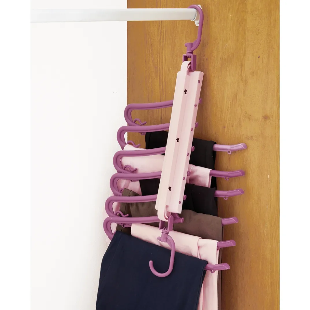 Housses Et Accessoires De Rangement-Tempsl Lot de 2 cintres pantalons pliables