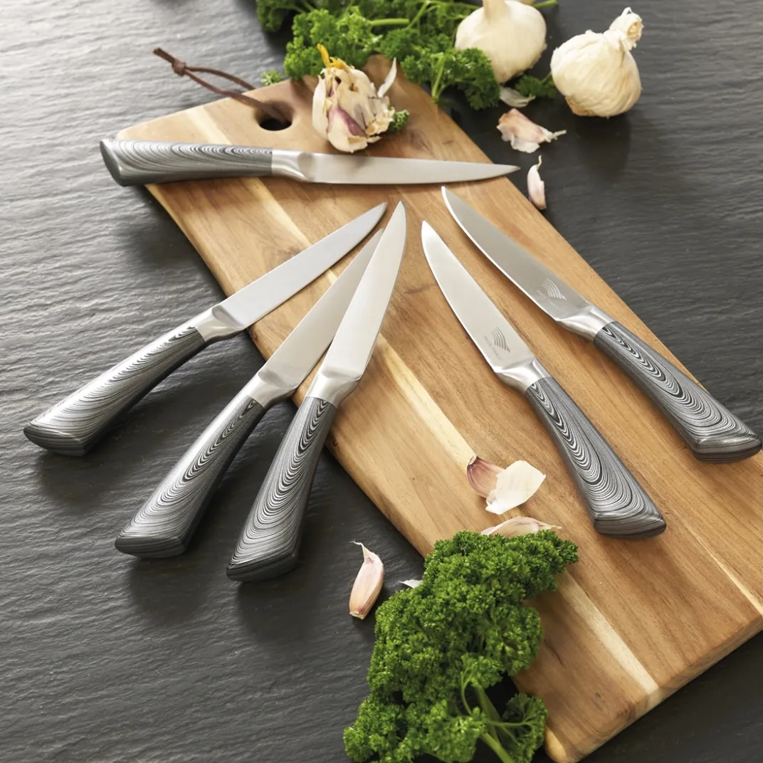 Art De La Table-Tempsl Lot de 6 couteaux à steak design Pradel France ®