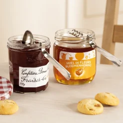 Accessoires Pâtisserie Et Confiture|Ustensiles De Cuisine Malins-Tempsl Lot de 2 cuillères miel et confiture
