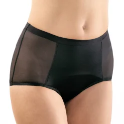 Salle De Bain Et Hygiène-Tempsl Lot de 2 culottes anti-fuites Noir - taille M