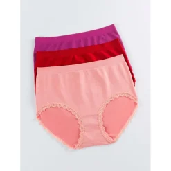 Sous-Vêtements-Tempsl Lot de 3 culottes tailles hautes