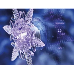 Décorations Intérieures Noël|Décorations Extérieures Noël-Tempsl Lot de 2 flocons fenêtre