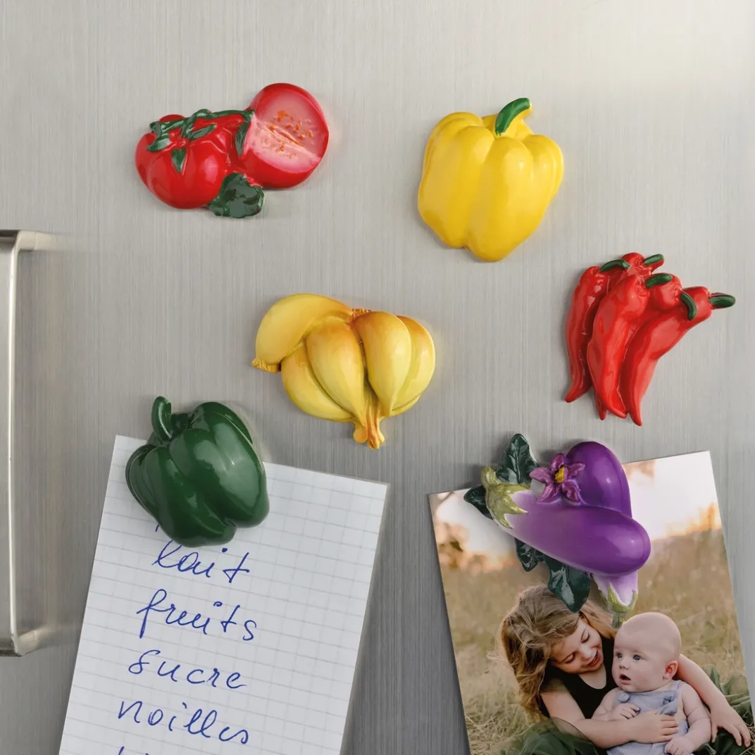 Décorations Cuisine-Tempsl Lot de 6 magnets Provence