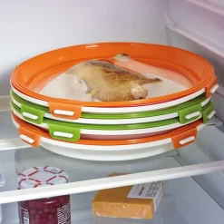 Fraîcheur / Conservation-Tempsl Lot de 2 ou 4 plats de conservation ronds