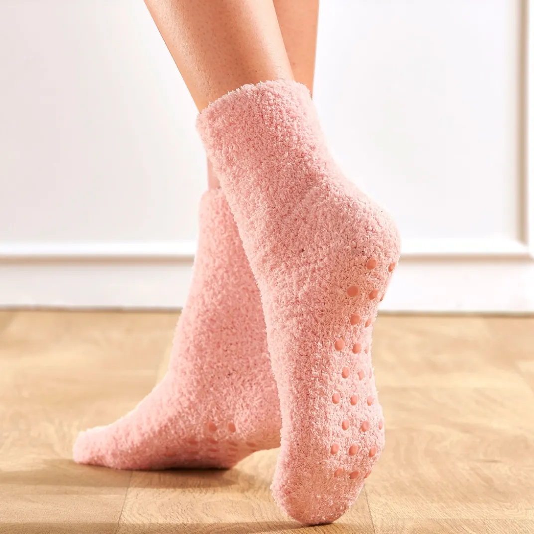 Sous-Vêtements-Tempsl Lot de 5 paires de chaussettes antidérapantes