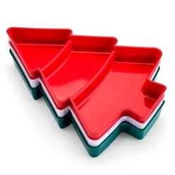 Table De Noël|Art De La Table-Tempsl Lot de 3 plats apéritifs