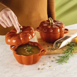 Cuisson Et Accessoires-Tempsl Lot de 2 plats citrouille