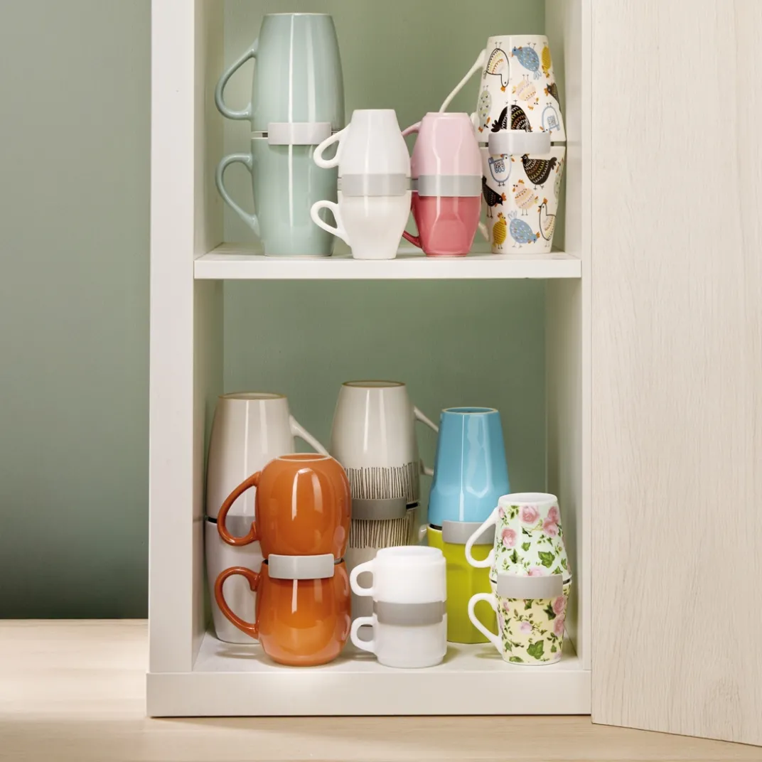 Organisation Et Entretien-Tempsl Lot de 6 ranges tasses