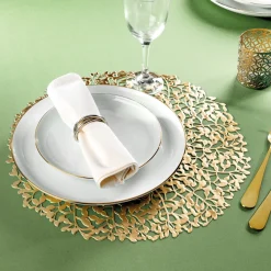 Art De La Table-Tempsl Lot de 4 sets de table Feuillage