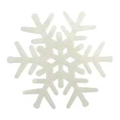 Décorations Intérieures Noël|Décorations-Tempsl Lot de 10 stickers flocons fluorescents