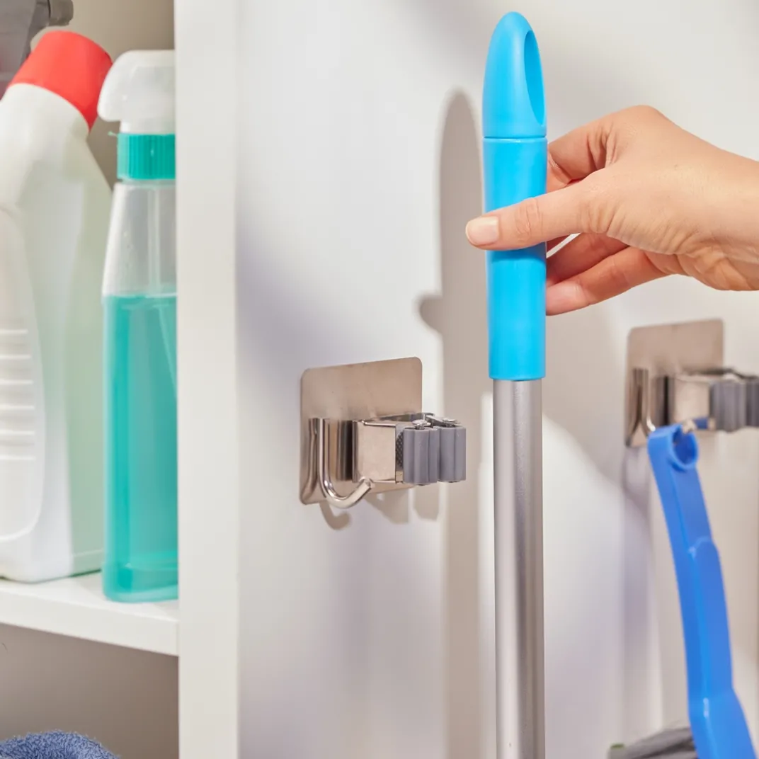 Organisation Et Entretien-Tempsl Lot de 4 supports balai et accessoires