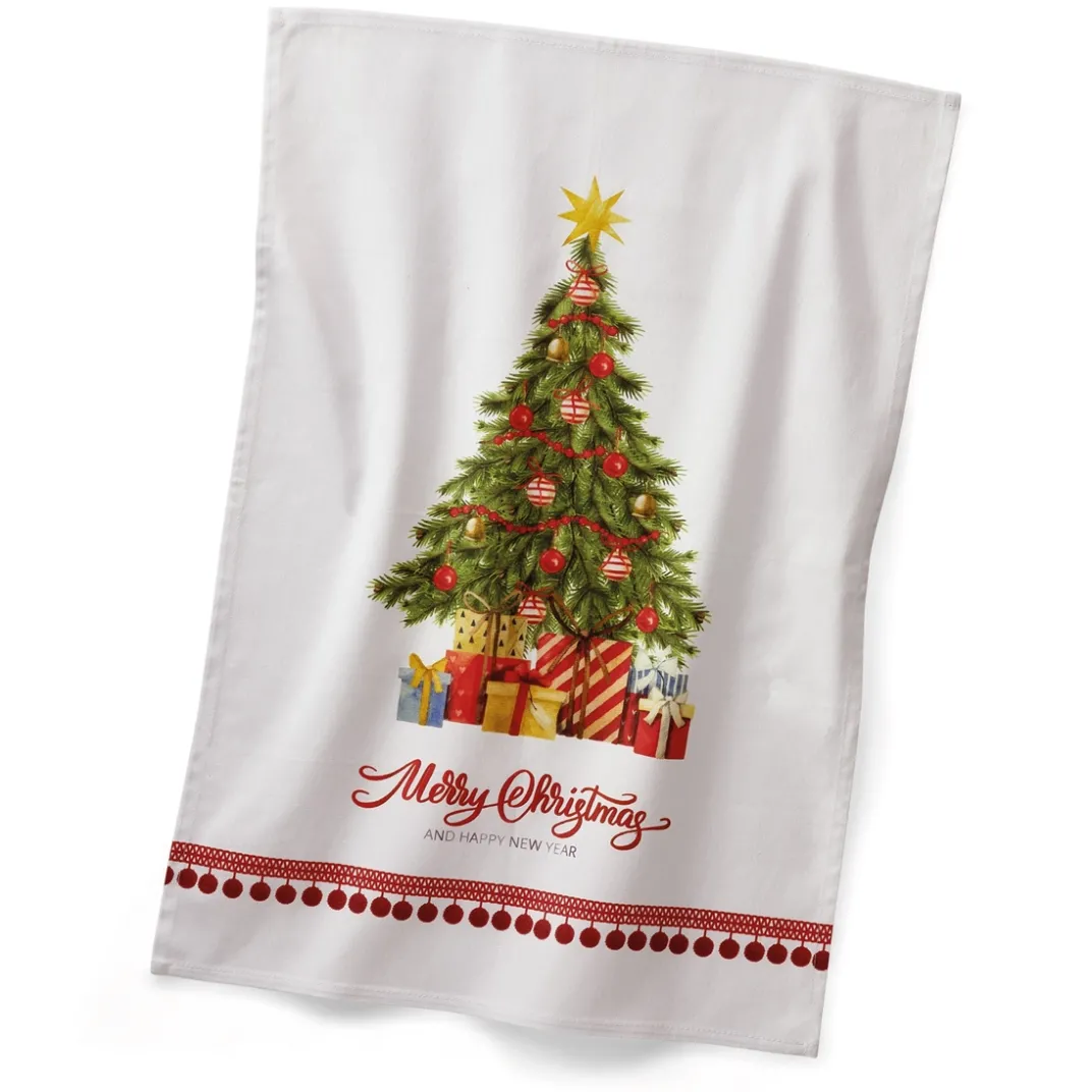 Table De Noël|Art De La Table-Tempsl Lot de 2 torchons de Noël