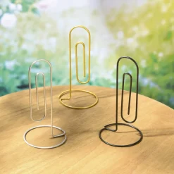 Accessoires Bureau-Tempsl Lot de 3 trombones support mémos