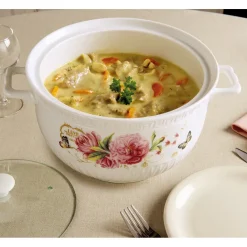 Cuisson Et Accessoires|Art De La Table-Tempsl Marmite Céramique 1,5L pour 2 Personnes