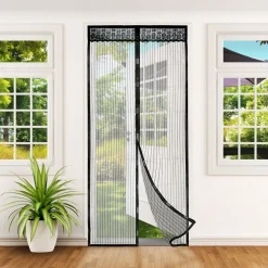 Décorations|Accessoires Bricolage Et Astuces-Tempsl Moustiquaire magnétique pour porte ou lot de 2
