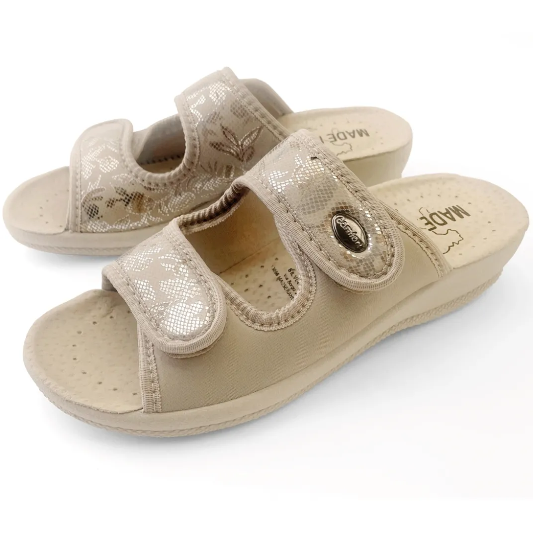 Chaussures, Chaussons Et Accessoires-Tempsl Mules tissu beige ou rose