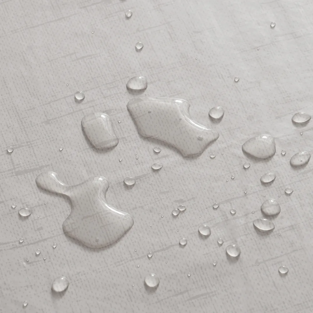 Art De La Table-Tempsl Nappe cirée effet lin terre cuite 140 cm