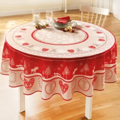Table De Noël|Art De La Table-Tempsl Nappe de Noël