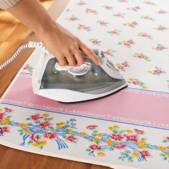 Lavage, Séchage Et Repassage-Tempsl Nappe de repassage Magiglisse fleuri