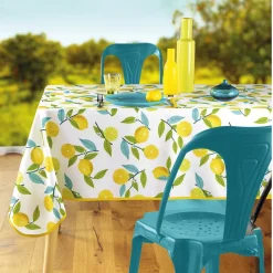 Art De La Table-Tempsl Nappe imprimée citron de Menton Rectangulaire