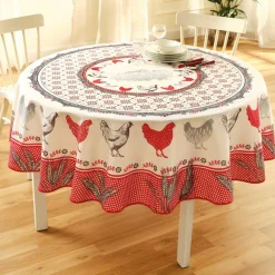 Art De La Table-Tempsl Nappe poules ronde ou rectangulaire
