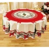 Table De Noël|Art De La Table-Tempsl Nappe sapin de Noël ronde