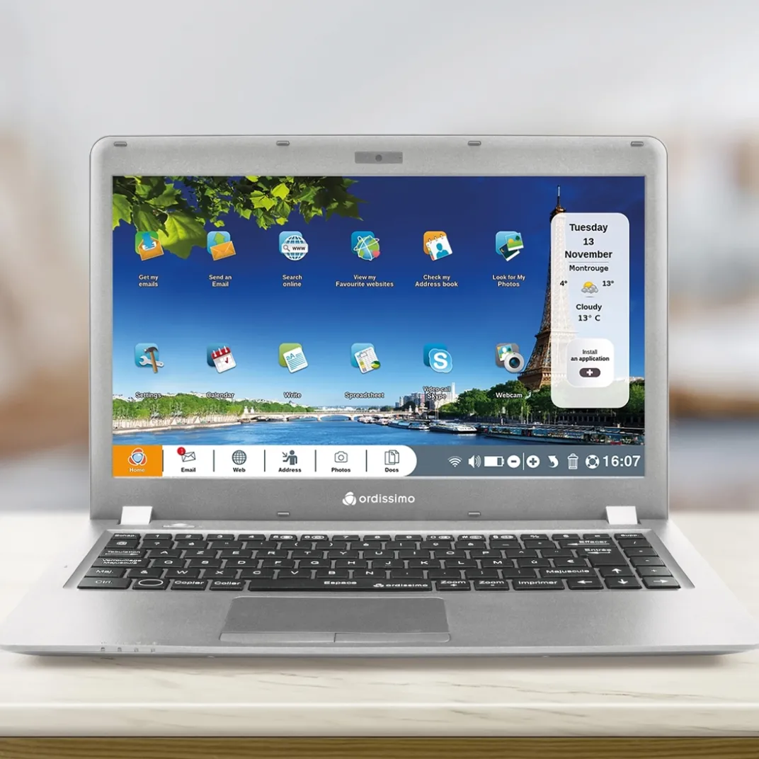 Accessoires Bureau-Tempsl Ordinateur portable Ordissimo Agathe 2 + guide + housse