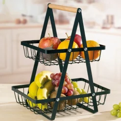 Décorations Cuisine|Art De La Table-Tempsl Panier fruits double