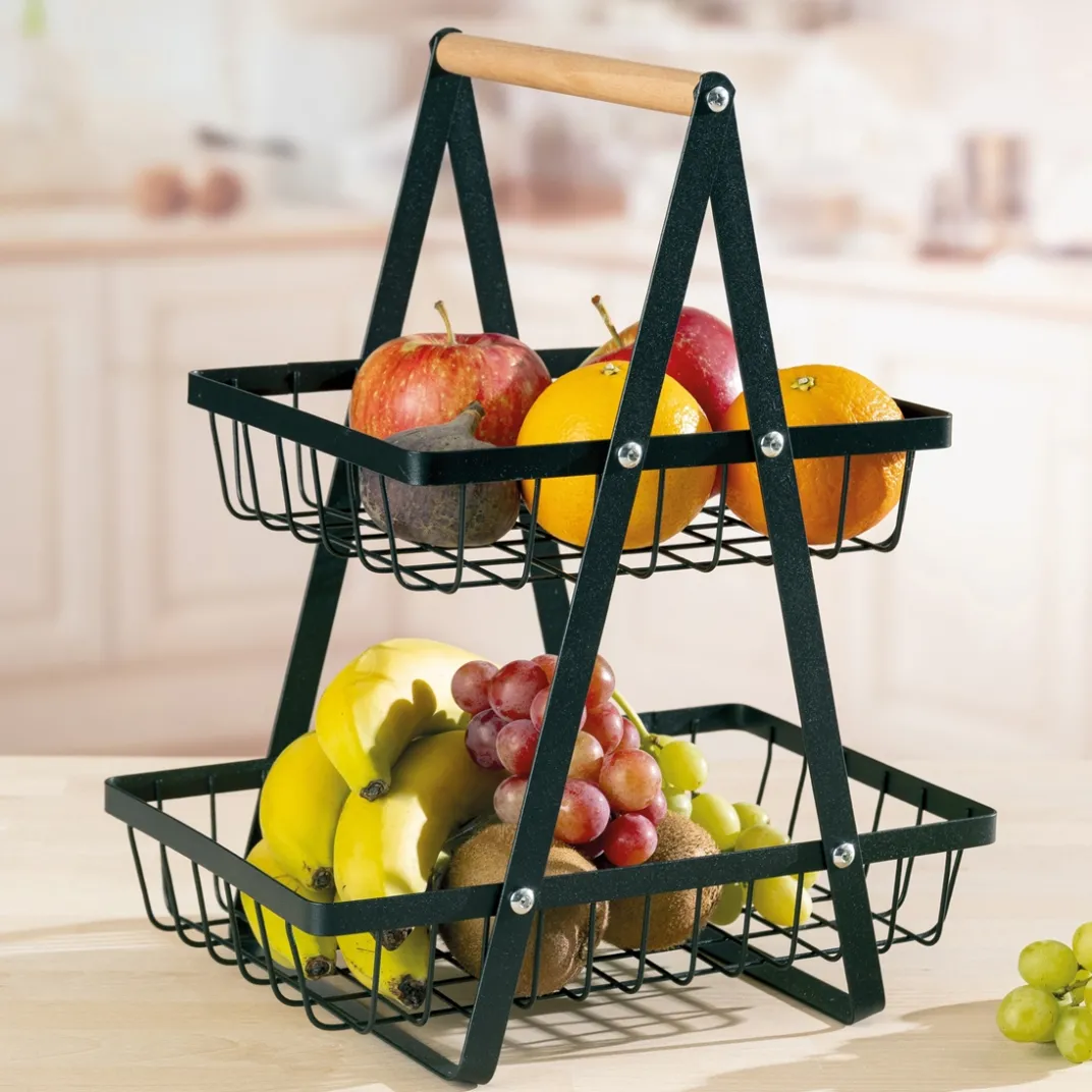 Décorations Cuisine|Art De La Table-Tempsl Panier fruits double