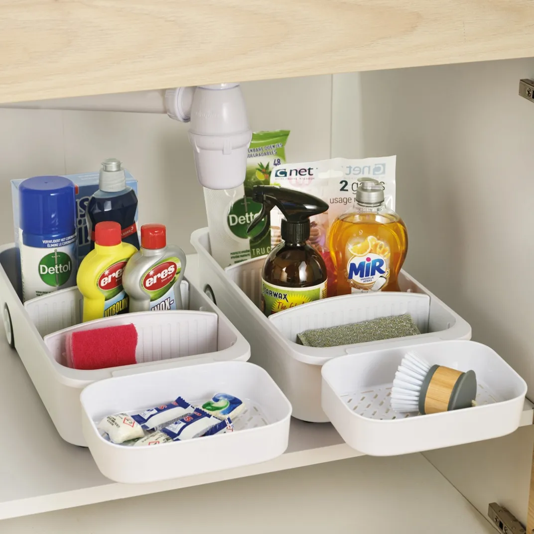 Organisation Et Entretien|Housses Et Accessoires De Rangement-Tempsl Panier rangement roulettes