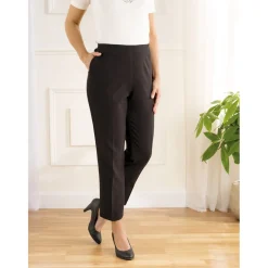 Vêtements-Tempsl Pantalon à pinces noir