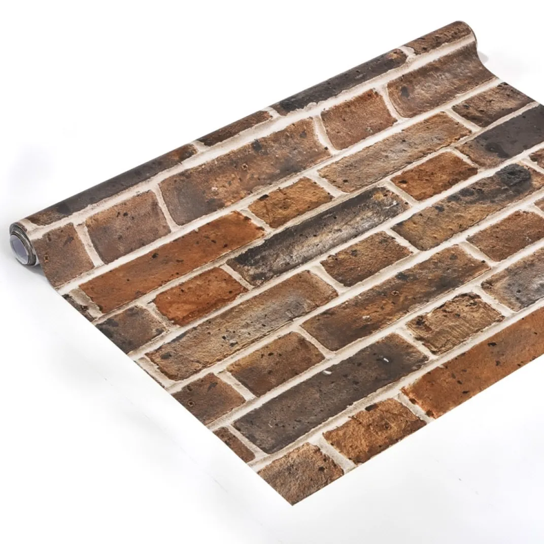 Décorations-Tempsl Papier mural autocollant briques