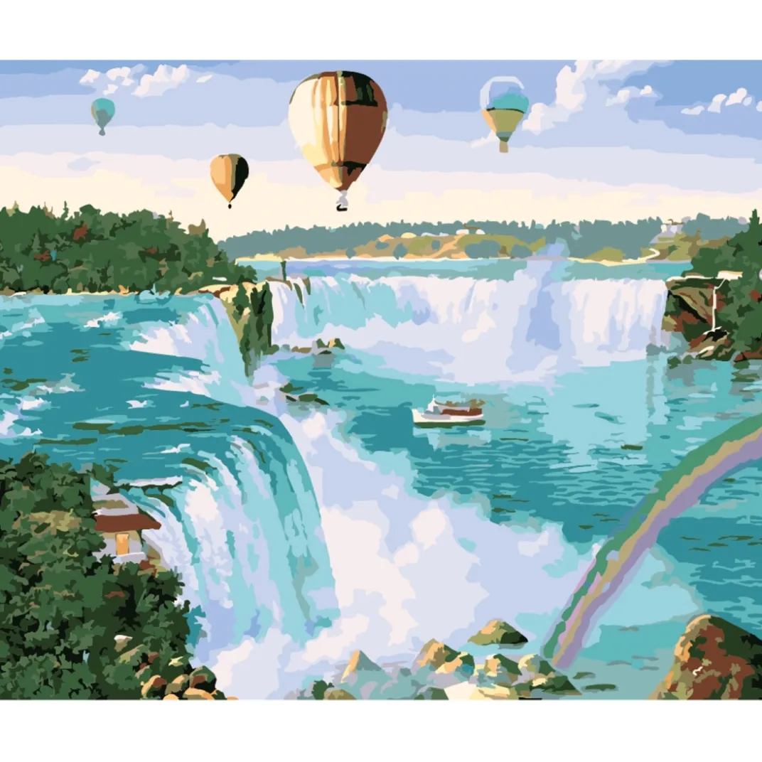 Loisirs Créatifs-Tempsl Peinture par numéros Rêve en montgolfière