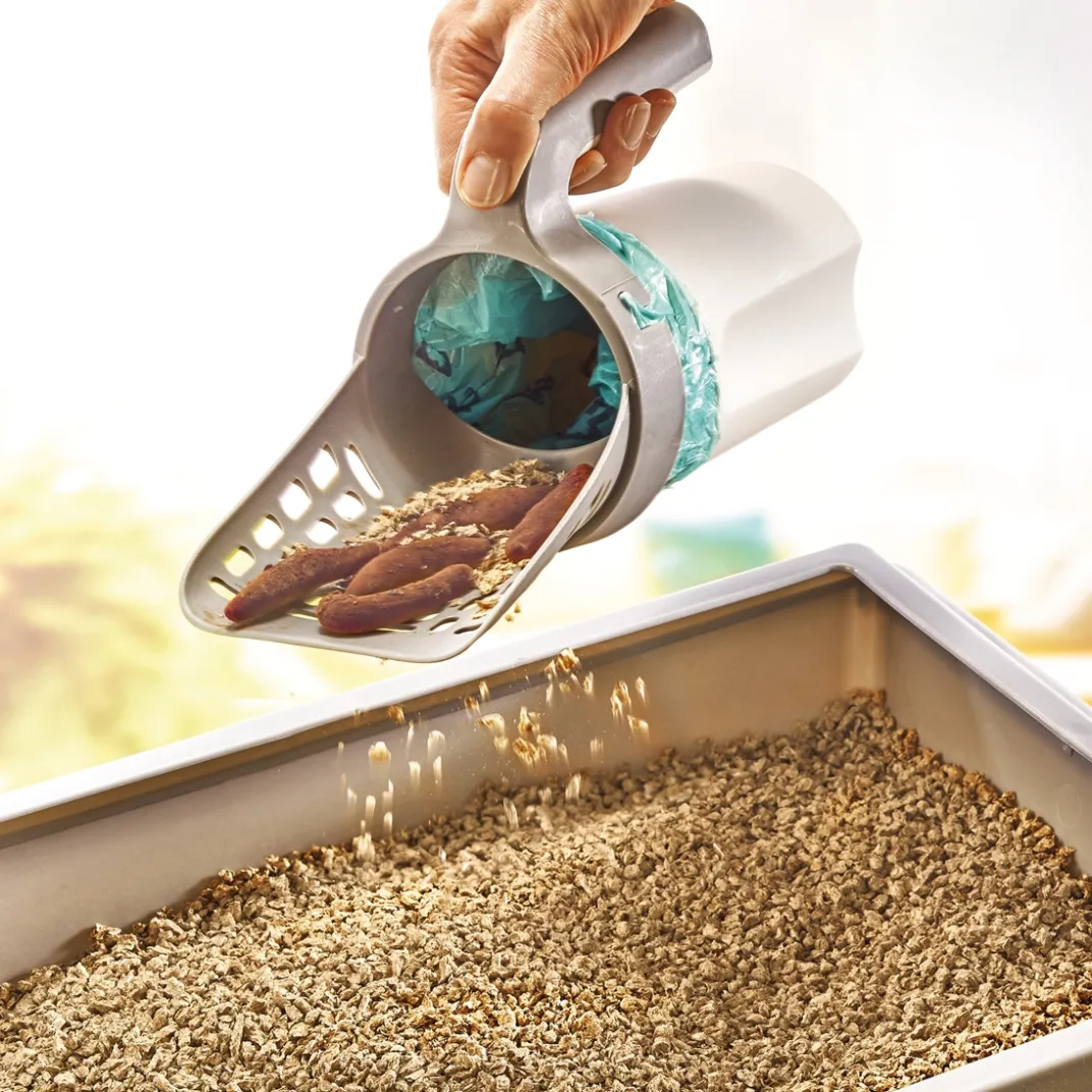 Accessoires Animaux-Tempsl Pelle à litière avec récupérateur