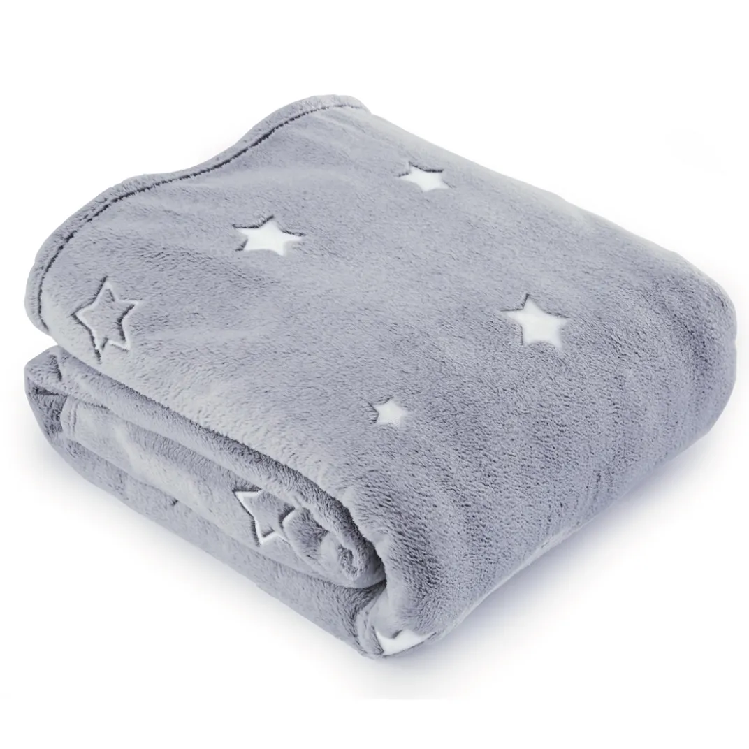 Décorations Intérieures Noël|Accessoires Mode-Tempsl Plaid étoiles phospho