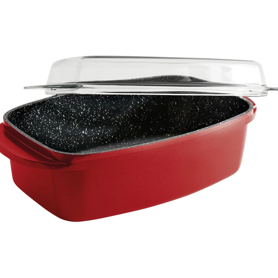 Cuisson Et Accessoires-Tempsl Plat four fonte d'aluminium avec couvercle Pradel France ®