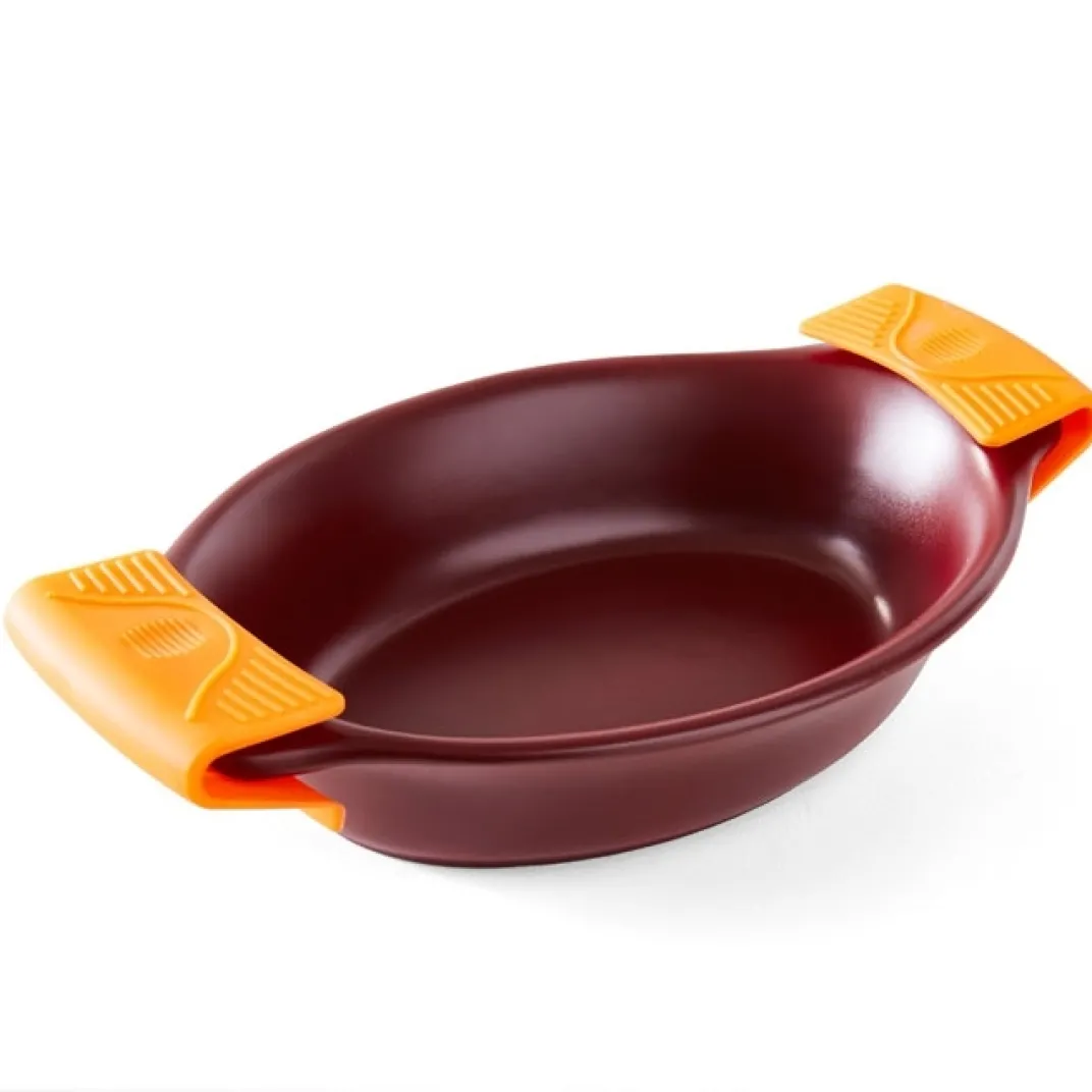 Cuisson Et Accessoires-Tempsl Poignées cocotte amovibles silicone orange
