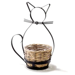 Décorations-Tempsl Porte plante chat