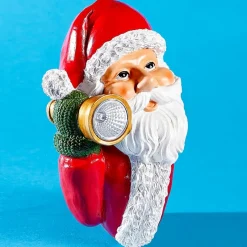 Décorations Extérieures Noël|Décorations Lumineuses-Tempsl Père Noël lampe torche