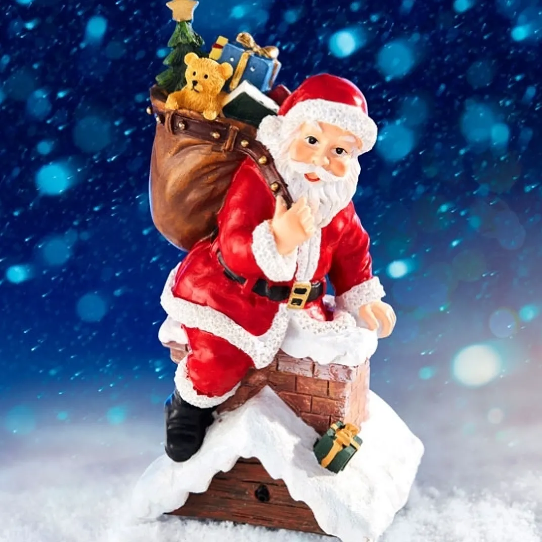 Décorations Intérieures Noël|Décorations-Tempsl Père Noël sensor cheminée