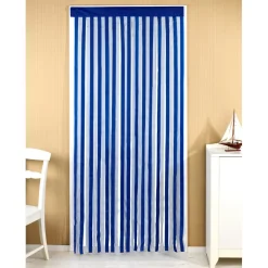 Décorations|Accessoires Bricolage Et Astuces-Tempsl Rideau de porte : Gris/blanc ou Bleu/blanc