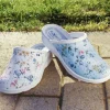Chaussures, Chaussons Et Accessoires|Accessoires Et Outils Jardin-Tempsl Sabots Fleuris Bleu t40 - taille 40