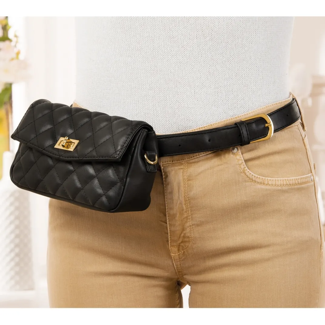 Sacs, Bijoux Et Accessoires-Tempsl Sac ceinture/épaule noir