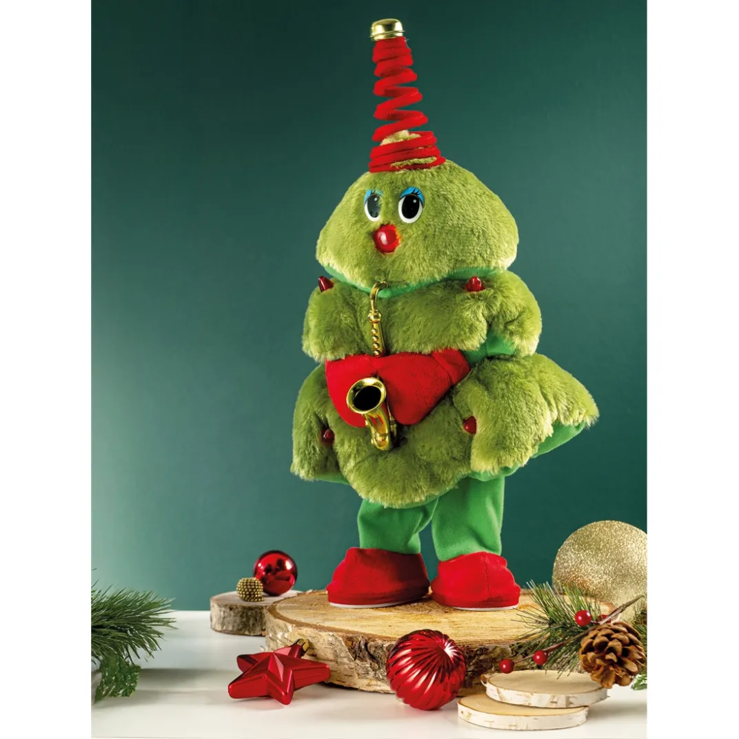 Décorations Intérieures Noël|Décorations-Tempsl Sapin chantant Saxophone