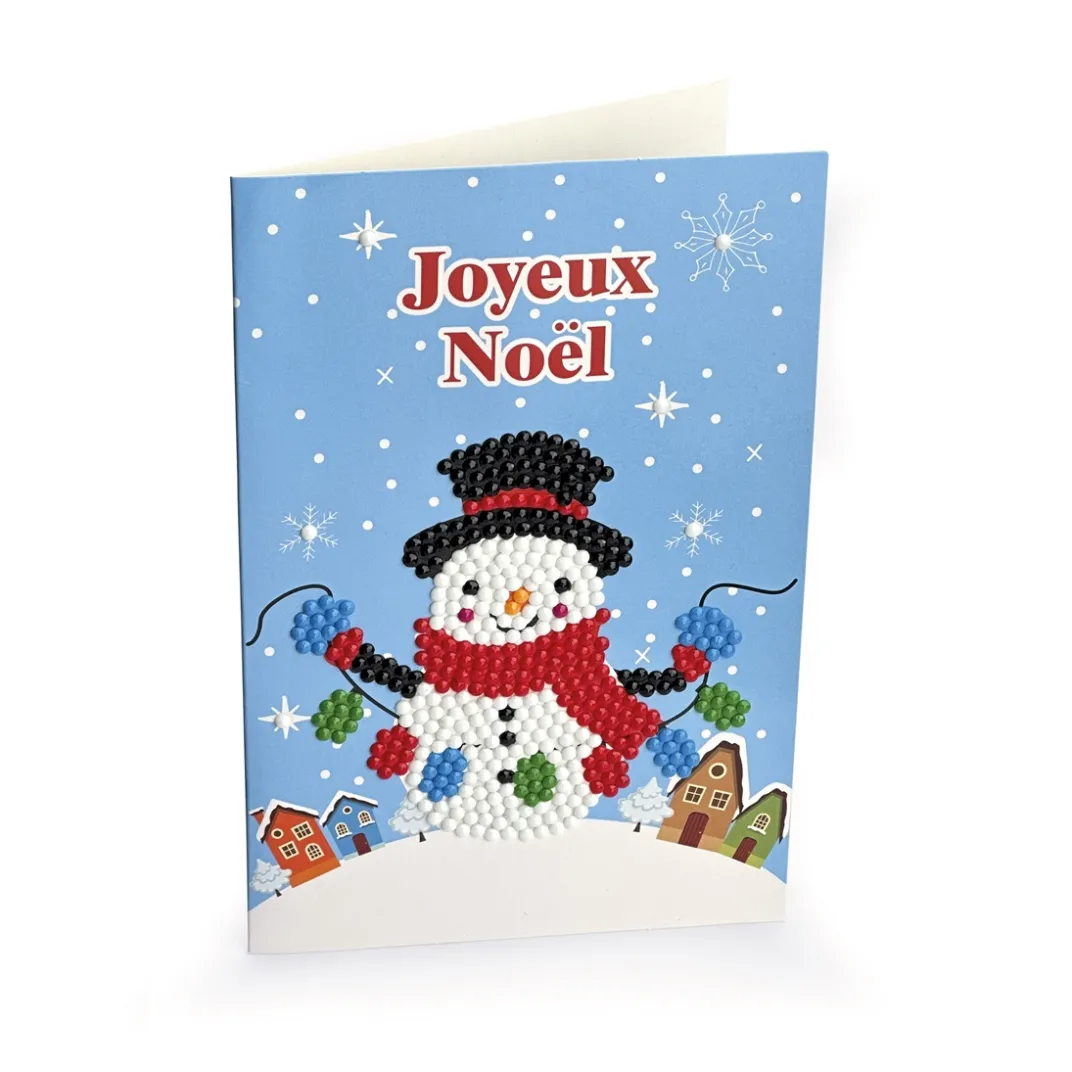 Loisirs Créatifs-Tempsl Set de 4 cartes postales à diamanter Nouvel an