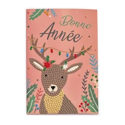 Loisirs Créatifs-Tempsl Set de 4 cartes postales à diamanter Nouvel an