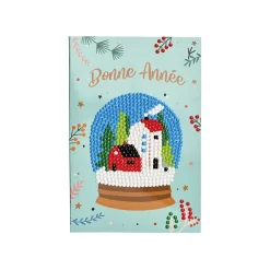 Loisirs Créatifs-Tempsl Set de 4 cartes postales à diamanter Nouvel an