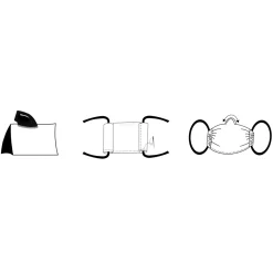 Salle De Bain Et Hygiène-Tempsl Set de 4 masques de protection à coudre